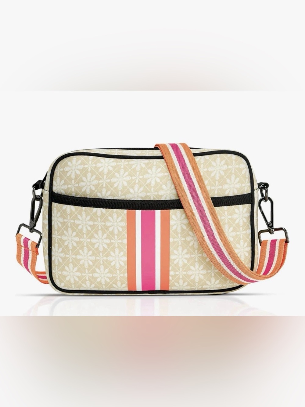 Cream Floral Canvas Crossbody Bag
New in Packaging
